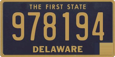 DE license plate 978194