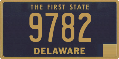 DE license plate 9782