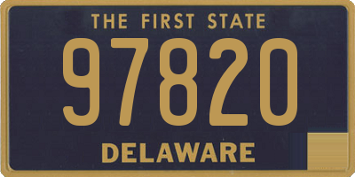 DE license plate 97820