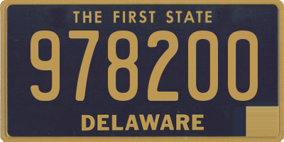 DE license plate 978200