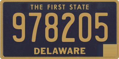 DE license plate 978205