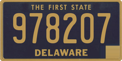 DE license plate 978207