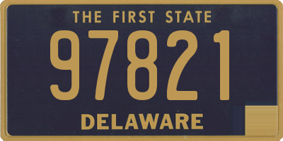 DE license plate 97821