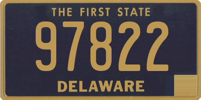 DE license plate 97822