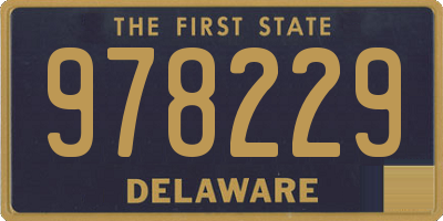 DE license plate 978229