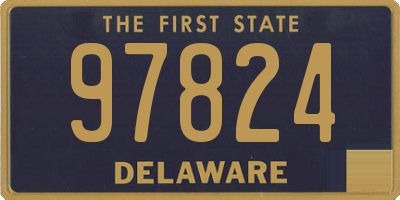 DE license plate 97824