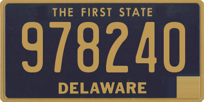 DE license plate 978240