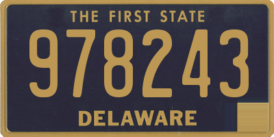 DE license plate 978243