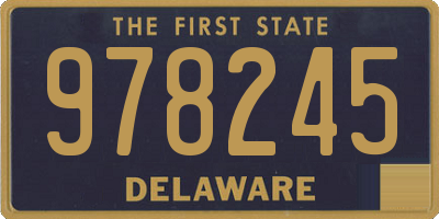 DE license plate 978245