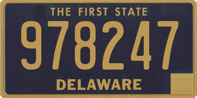 DE license plate 978247