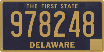 DE license plate 978248