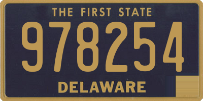 DE license plate 978254