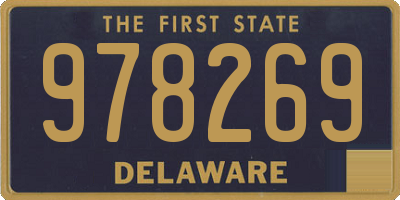 DE license plate 978269