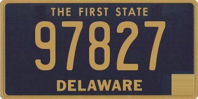 DE license plate 97827