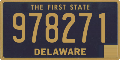 DE license plate 978271