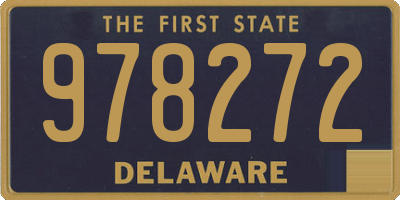 DE license plate 978272