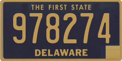 DE license plate 978274