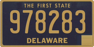 DE license plate 978283