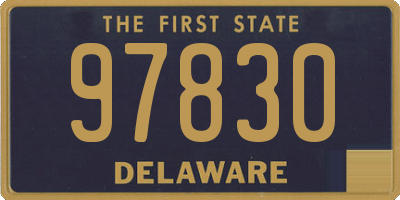 DE license plate 97830