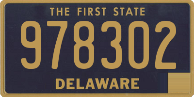 DE license plate 978302