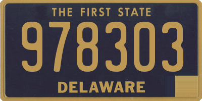 DE license plate 978303
