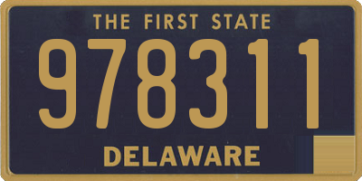 DE license plate 978311
