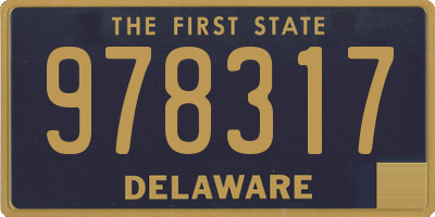 DE license plate 978317
