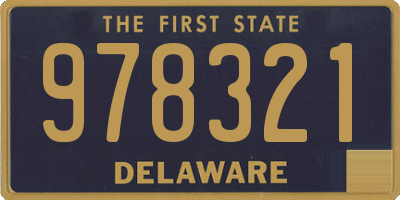 DE license plate 978321