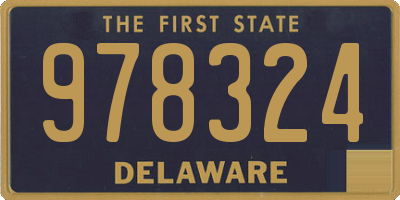 DE license plate 978324