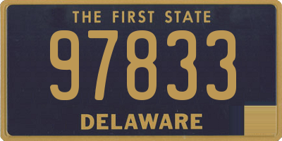 DE license plate 97833