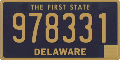 DE license plate 978331