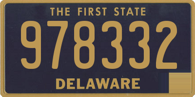 DE license plate 978332