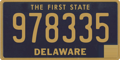 DE license plate 978335