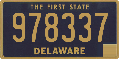 DE license plate 978337