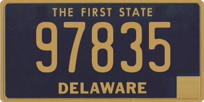 DE license plate 97835