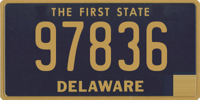DE license plate 97836