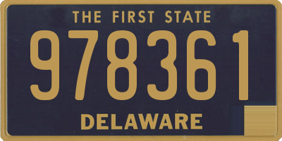 DE license plate 978361