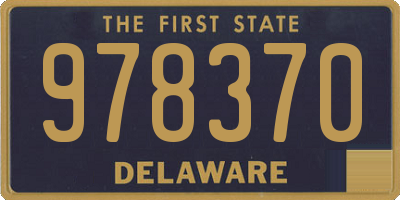 DE license plate 978370