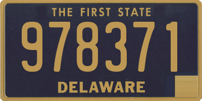 DE license plate 978371
