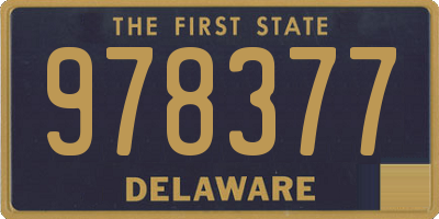 DE license plate 978377