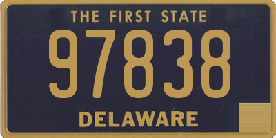 DE license plate 97838