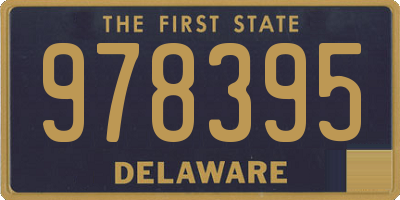 DE license plate 978395