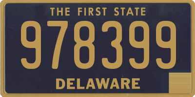 DE license plate 978399