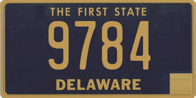 DE license plate 9784