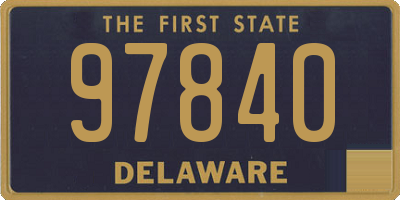 DE license plate 97840