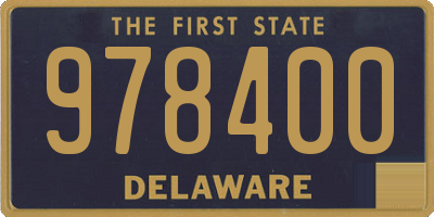 DE license plate 978400