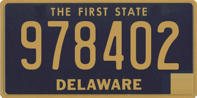 DE license plate 978402