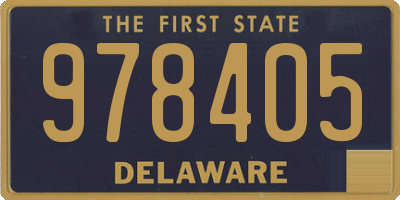 DE license plate 978405