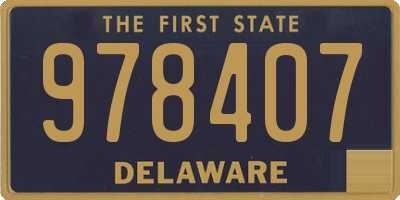 DE license plate 978407