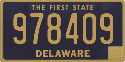 DE license plate 978409